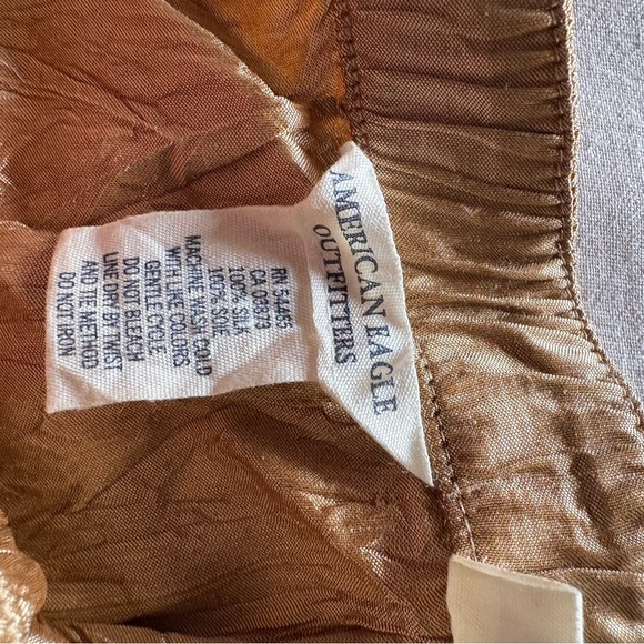 Vintage American Eagle Outfitters Shimmering Gold Skirt - Picture 4 of 6